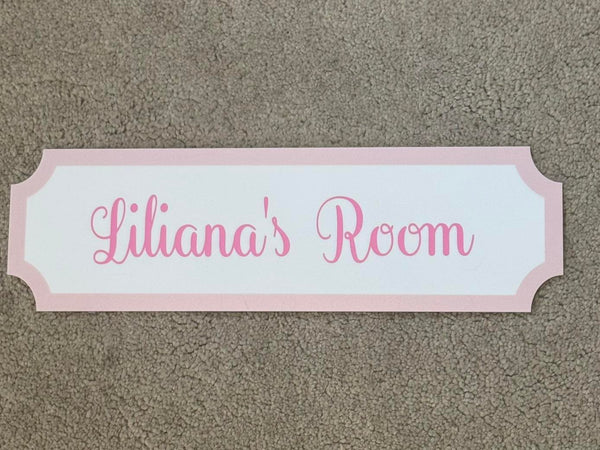 Bedroom Personalised Sign