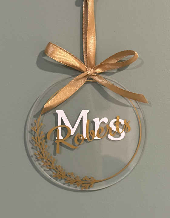Personalised Teacher Acrylic Disk