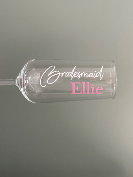 Bridesmaid Champagne Flute