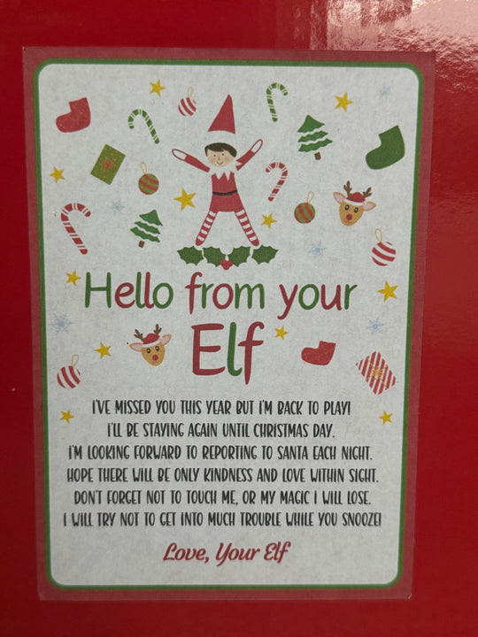 Personalised Elf Post Box — in use