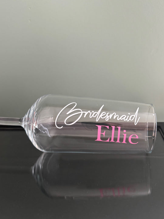 Bridesmaid Champagne Flute — alternative