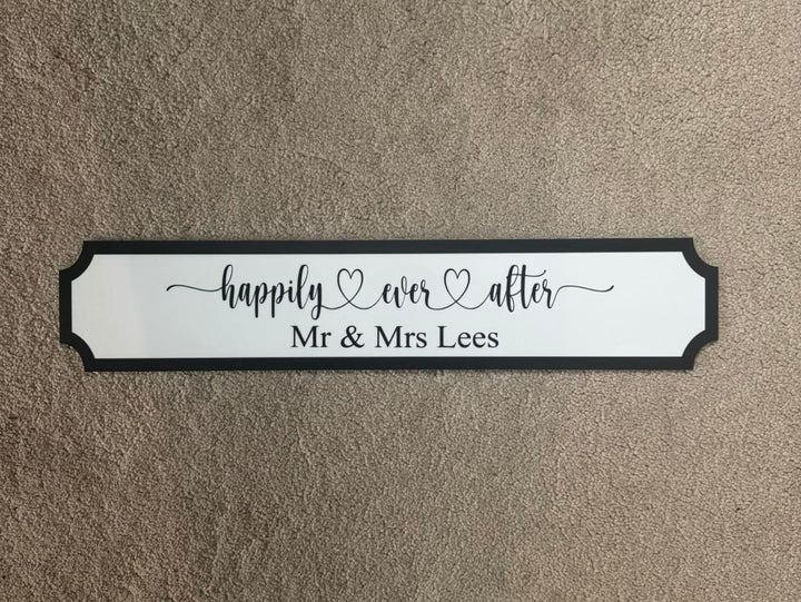 Happily Ever After Personalised Sign