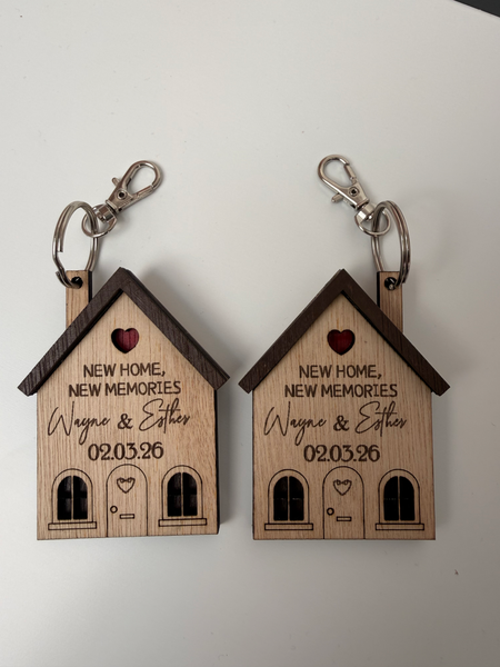 New Home Keyrings (Pair)