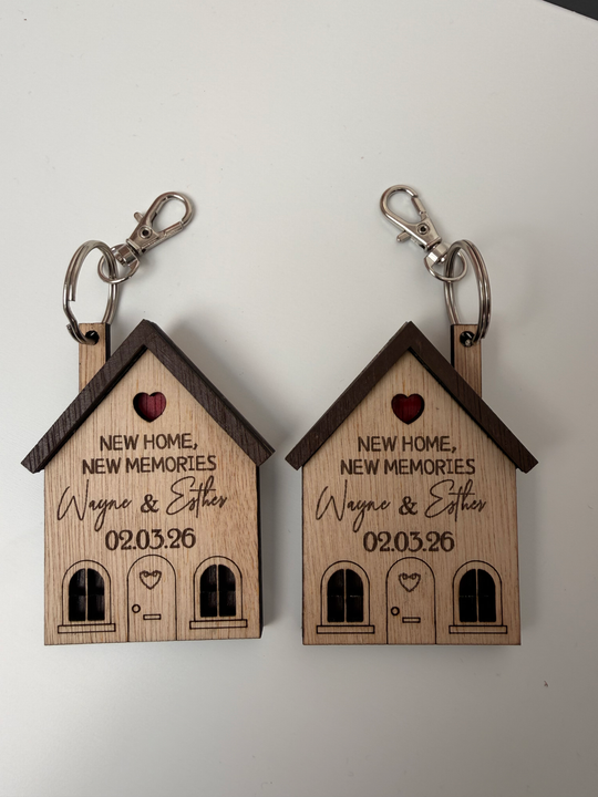 New Home Keyrings (Pair)