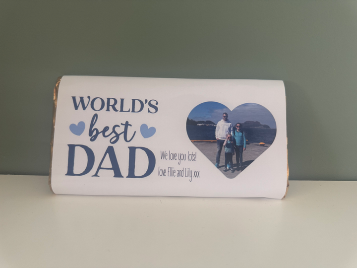 Personalised Chocolate Hamper — wrapper detail