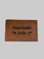 Funny dog door mat