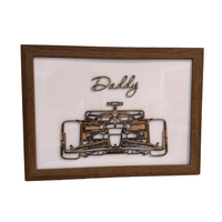 Personalised Formula 1 Car Gift for Dad – Custom A4 Frame