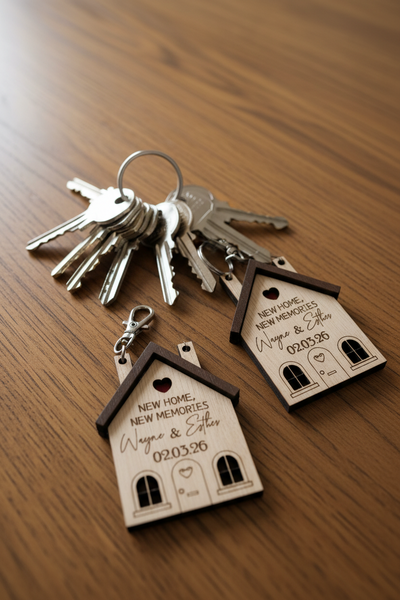 New Home Keyrings (Pair)
